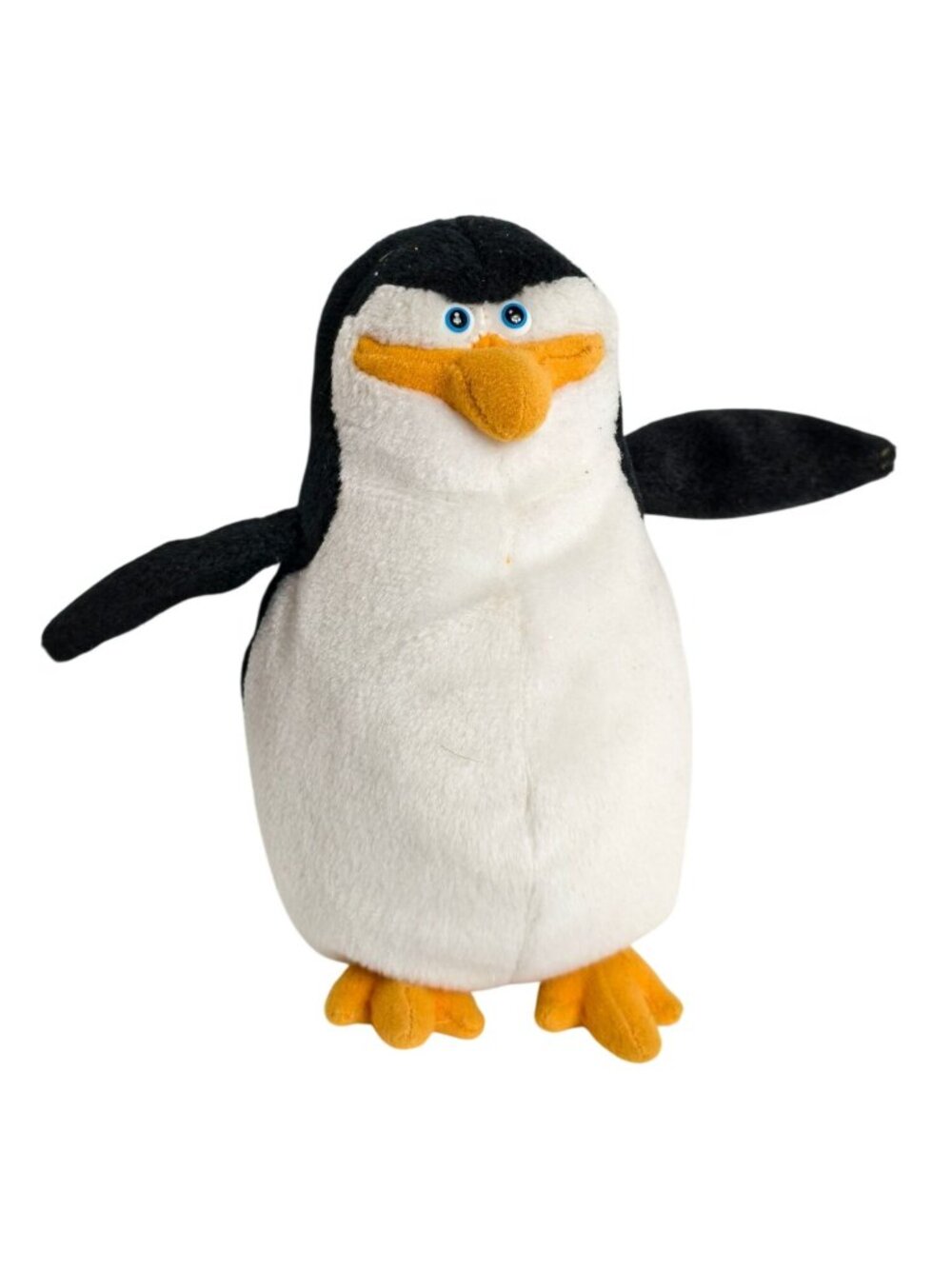 Ty Beanie Skipper Penguin Plush 6" Madagascar DreamWorks 2008 Black White
